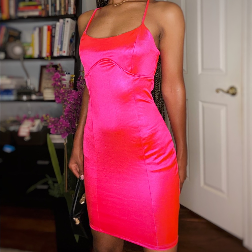 Hot Pink Mini Dress